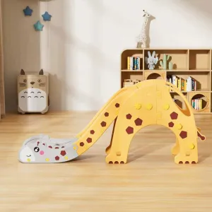 Children's slide in the shape of a giraffe 170 cm - yellow-orange.