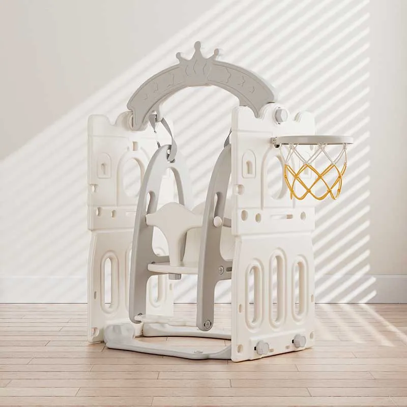 Детска пластмасова люлка Feelkids, сива