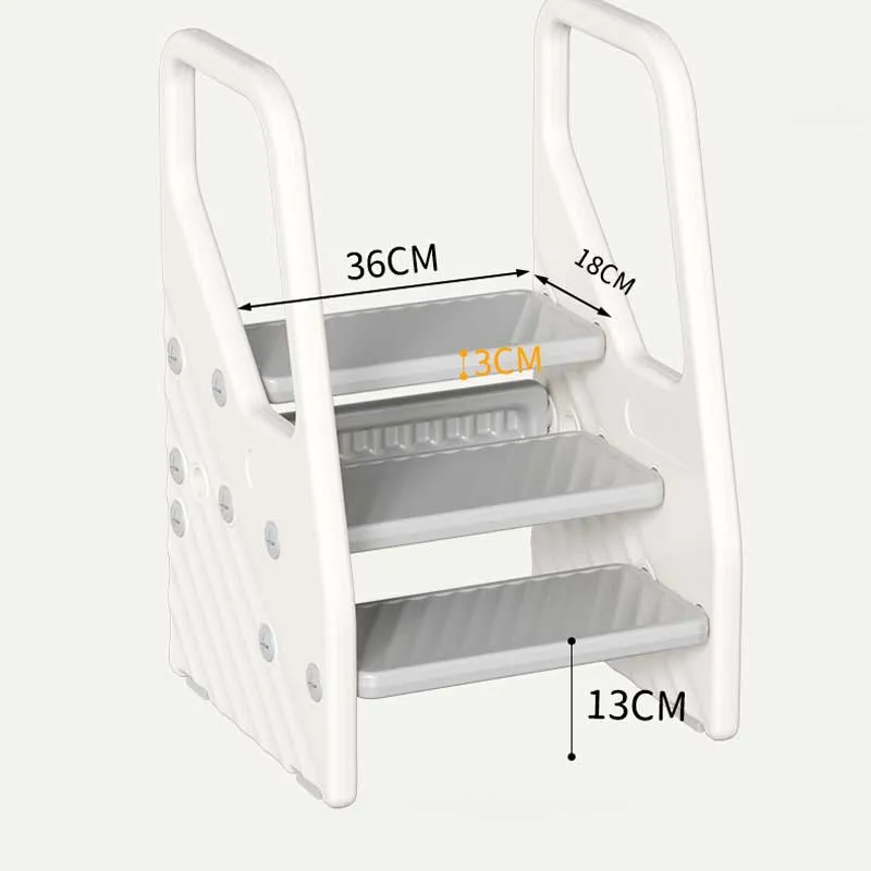 Детска пластмасова стълбичка за достигане, подходяща за баня, тоалетна и кухня