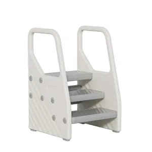 Детска пластмасова стълбичка за достигане, подходяща за баня, тоалетна и кухня