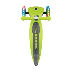Сгъваема тротинетка със светещи гуми Globber Primo Foldable Lights, Зелена