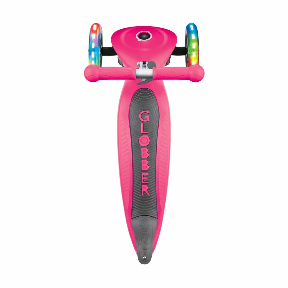 Сгъваема тротинетка със светещи колела, Globber Junior - 2+ г., розова