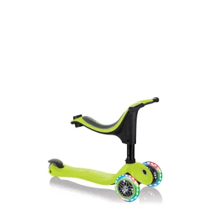 Тротинетка Globber 4 в 1 GO UP Sporty Lights - Зелена