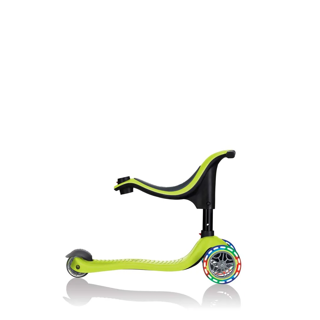Тротинетка Globber 4 в 1 GO UP Sporty Lights - Зелена