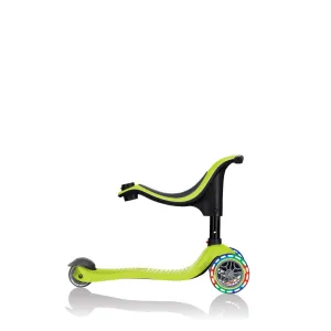 Тротинетка Globber 4 в 1 GO UP Sporty Lights - Зелена