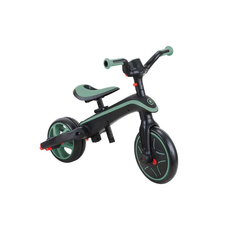 Детска триколка 4 в 1 GLOBBER EXPLORER TRIKE FOLDABLE, сгъваема, цвят маслина