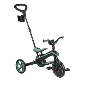 Детска триколка 4 в 1 GLOBBER EXPLORER TRIKE FOLDABLE, сгъваема, цвят маслина