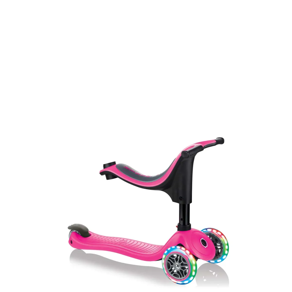 Тротинетка Globber 4 в 1 GO UP Sporty Lights - Розова