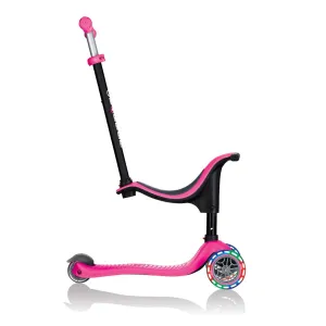 Тротинетка Globber 4 в 1 GO UP Sporty Lights - Розова