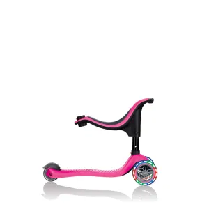 Тротинетка Globber 4 в 1 GO UP Sporty Lights - Розова