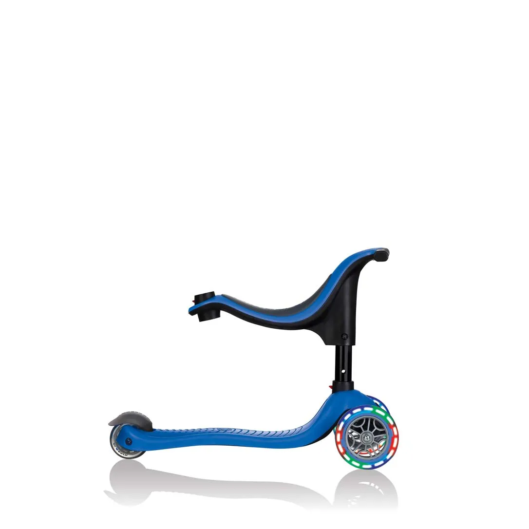 Тротинетка Globber 4 в 1 GO UP Sporty Lights - Синя