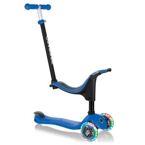 Тротинетка Globber 4 в 1 GO UP Sporty Lights - Синя