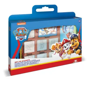Paw Patrol creative set with 7 stamps, 3 markers, and a sketchbook for drawing