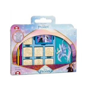 Frozen 2 creative set with 7 stamps, 3 markers, and a drawing notebook