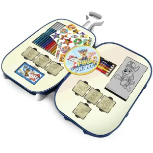 Children's drawing set Paw Patrol in a wheeled suitcase with accessories