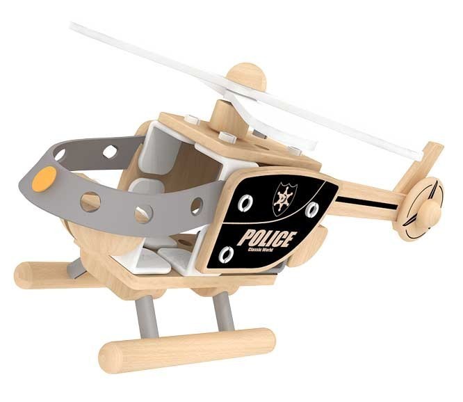Дървен Конструктор – Полицейски Хеликоптер