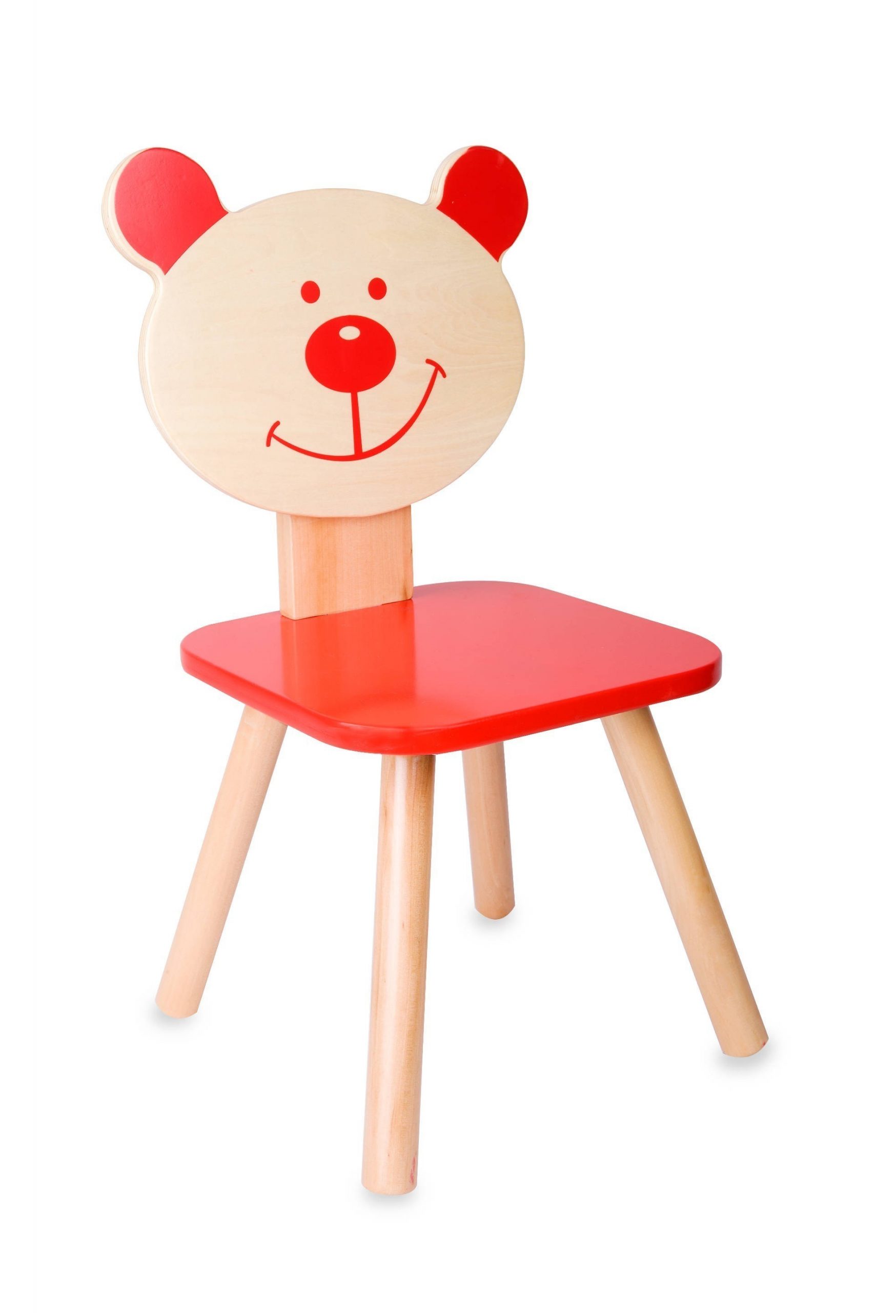 Детско Дървено Столче – Мече
