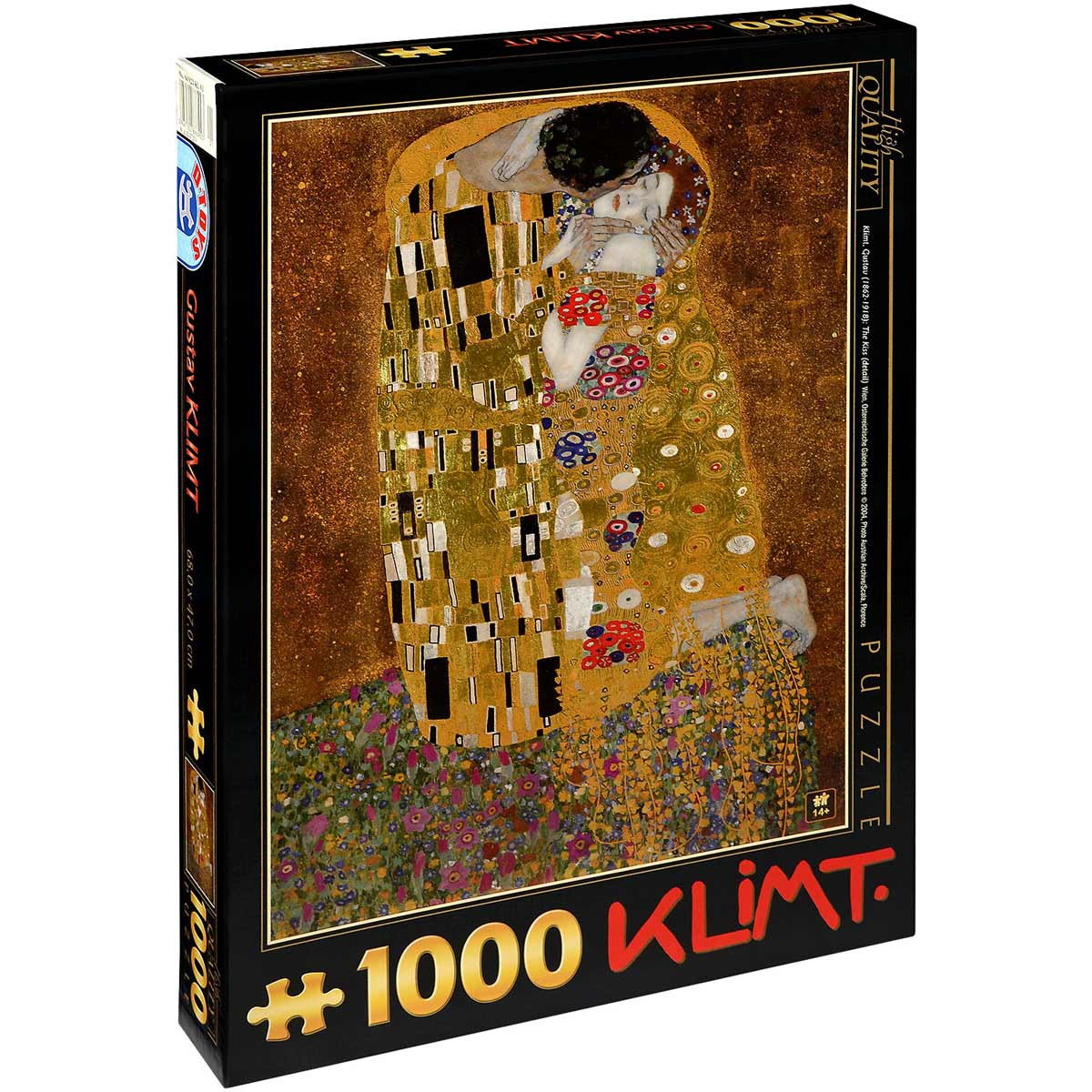 Пъзел D-Toys От 1000 Части – Целувката, Густав Климт