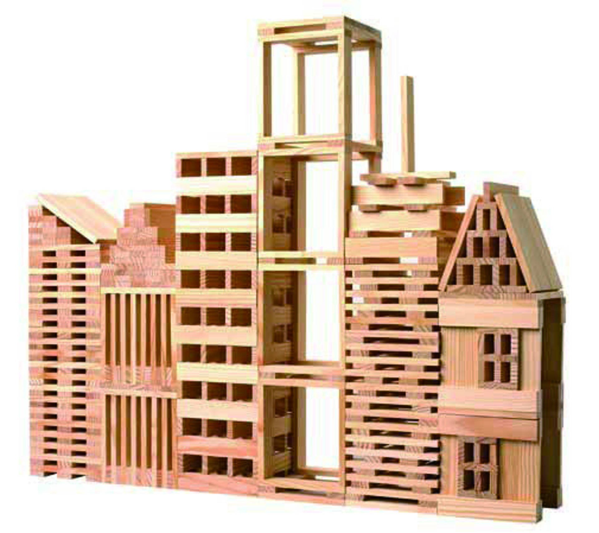 Строител От Дървени Блокчета – 250 Части
